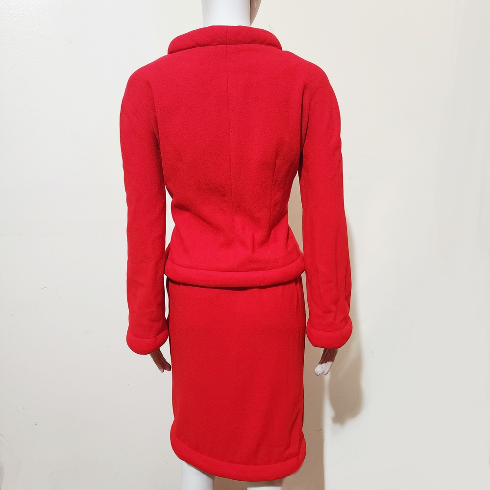 Red Two-Piece Skirt Set - Picture 10 of 12
